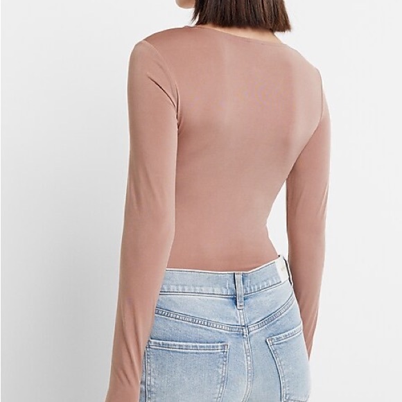 NWT Express Body Contour Silky Twist Front Thong Bodysuit - Picture 3 of 9